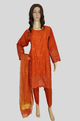 3 Piece Chikan Kaari Suit