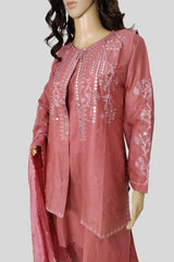 3 Piece Embroidered Lawn/Cotton Suit