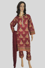 3 Piece Printed Lawn Suit