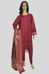 3 Piece Chikan Kaari Suit