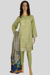 3 Piece Embroidered Loras Jacquard Suit