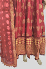 3 Piece Embroidered Chiffon/Cotton Dress