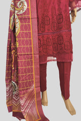 3 Piece Chikan Kaari Suit