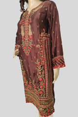 1 Piece Embroidered Silk Shirt/Kurta