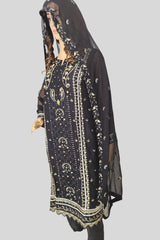 3 Piece Embroidered Chiffon Suit