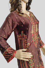 1 Piece Embroidered Silk Shirt/Kurta