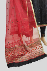 3 Piece Embroidered Chiffon Frock/Maxi