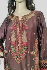 1 Piece Embroidered Silk Shirt/Kurta