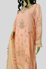 3 Piece Embroidered Chiffon Suit