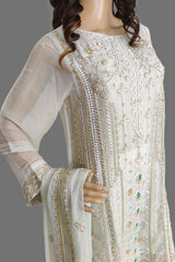 3 Piece Embroidered Chiffon Suit