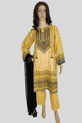 3 Piece Printed lawn Suit