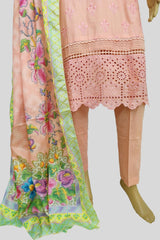 3 Piece Chikan Kaari Suit