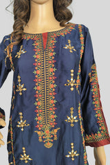 1 Piece Embroidered Silk kurta