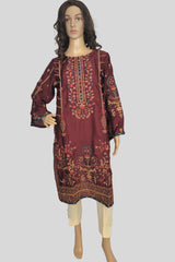 1 Piece Embroidered Silk Shirt/Kurta