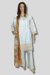3 Piece Embroidered jaquard suit