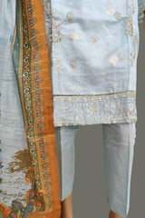 3 Piece Embroidered Loras Jacquard Suit