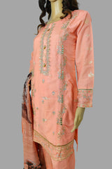 3 Piece Embroidered Loras Jacquard suit