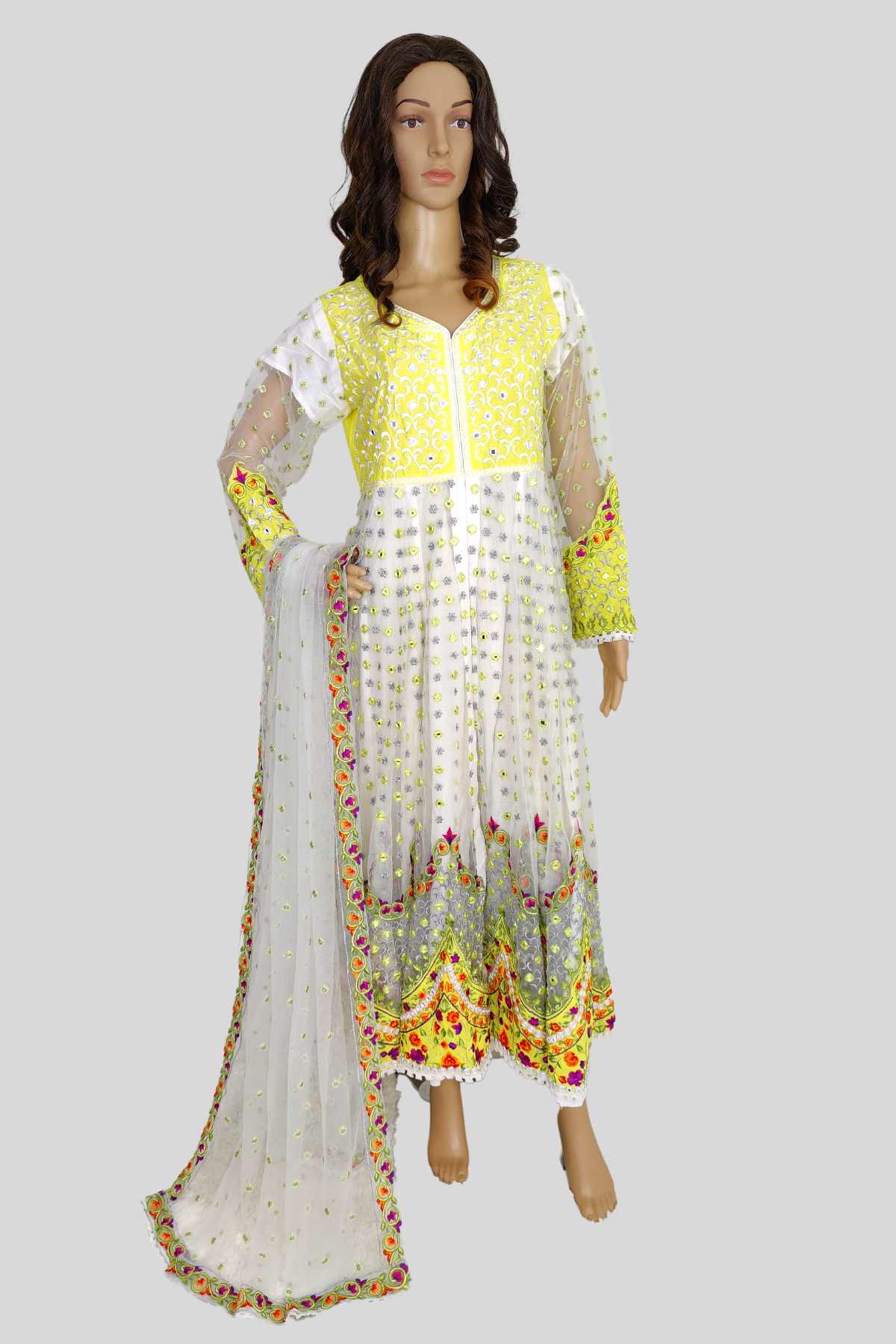 3 Piece Embroidered Net Dress Stylure, LLC 3 Piece Embroidered Net Dress Stylure, LLC