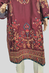 1 Piece Embroidered Silk Shirt/Kurta