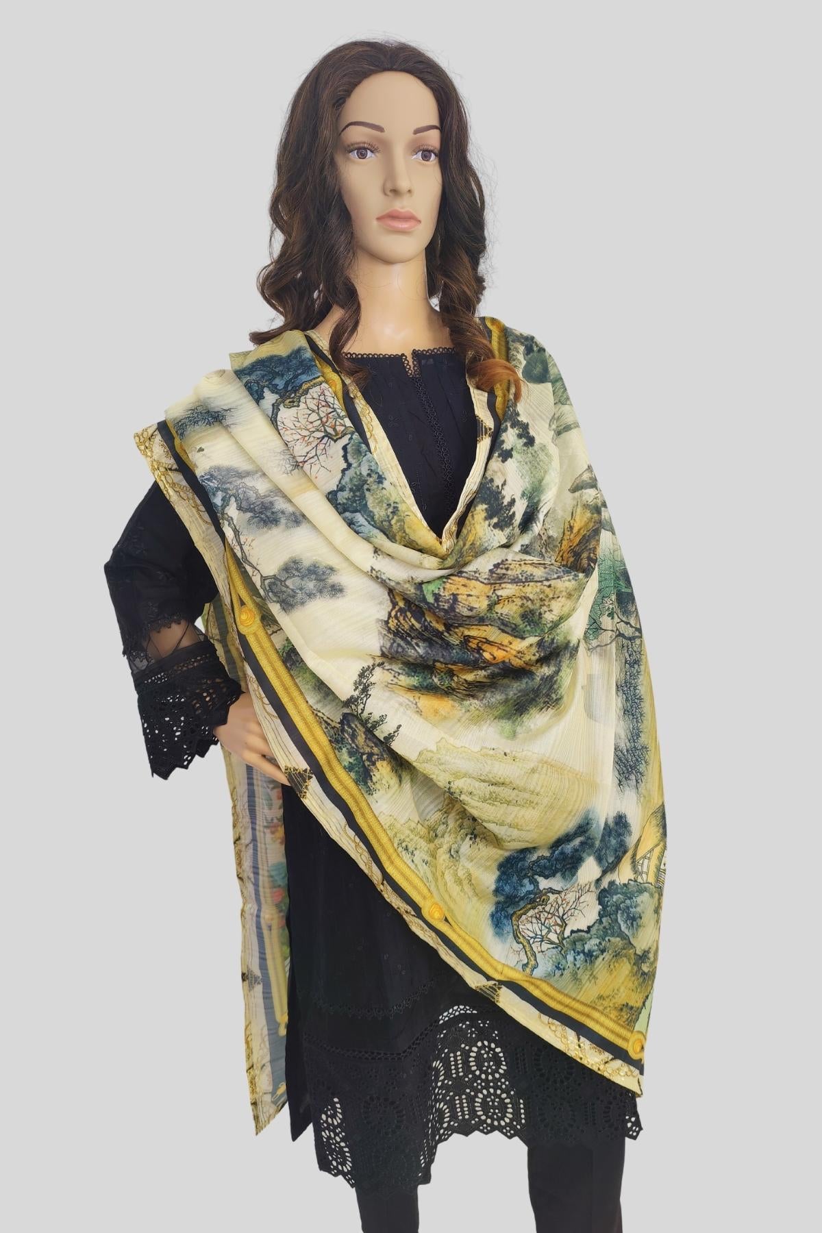 3 Piece Chikan Kaari Suit