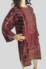 1 Piece Embroidered Silk Shirt/Kurta