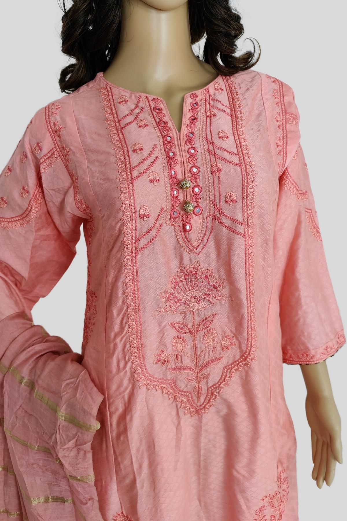 3 Piece Embroidery Lawn/Cotton Suit