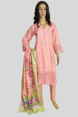 3 Piece Chikan Kaari Suit