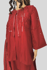 3 Piece Embroidered Cotton/Lawn suit